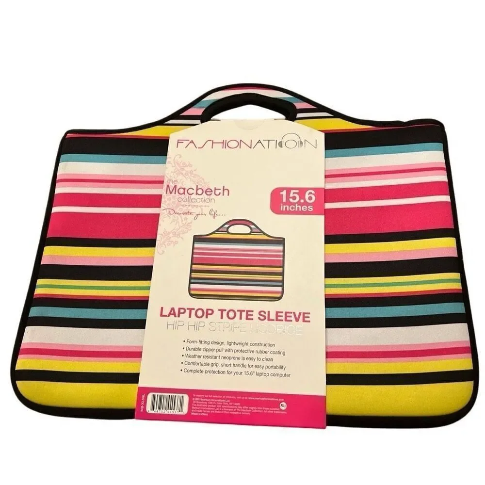 Fashion Nation Labtop Tote Sleeve NWT
